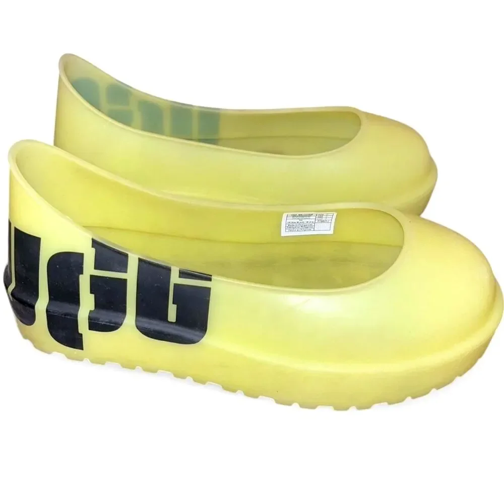 NEW NEON YELLOW/GREEN UGG BOOT GUARD WATERPROOF COVER FITS WOMEN SIZE 5-7